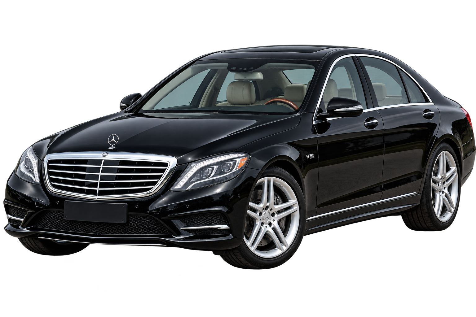 Black Mercedes-Benz S550 2015 available for hire in Abuja